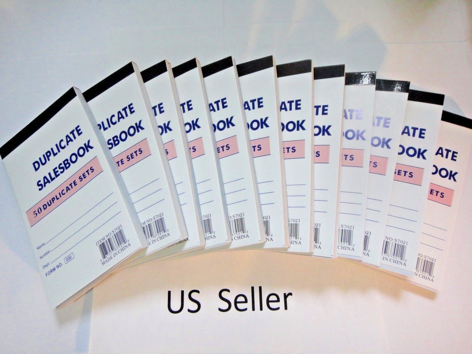 12 Pcs-Sales Book Order Receipt Invoice Carbon less 50 sets 3.5″x5.5″ US Seller