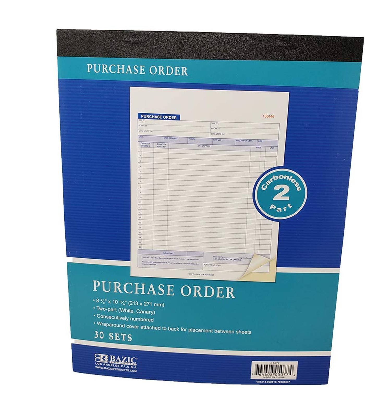 2-Part Carbonless Purchase Sales Order Book (4 Pack) Letter Size Almost 8.5 x…