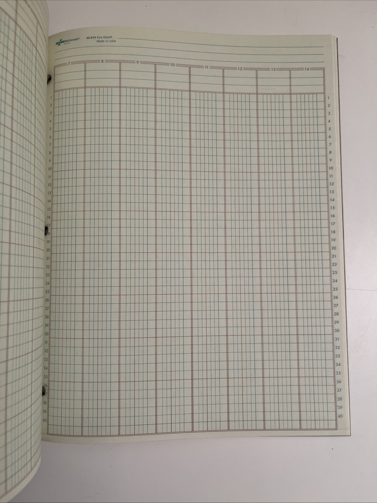 (3) National 14 Columns Analysis Pad 45-614 Eye-Ease 50 Sheets Unused 11×8.5 NEW