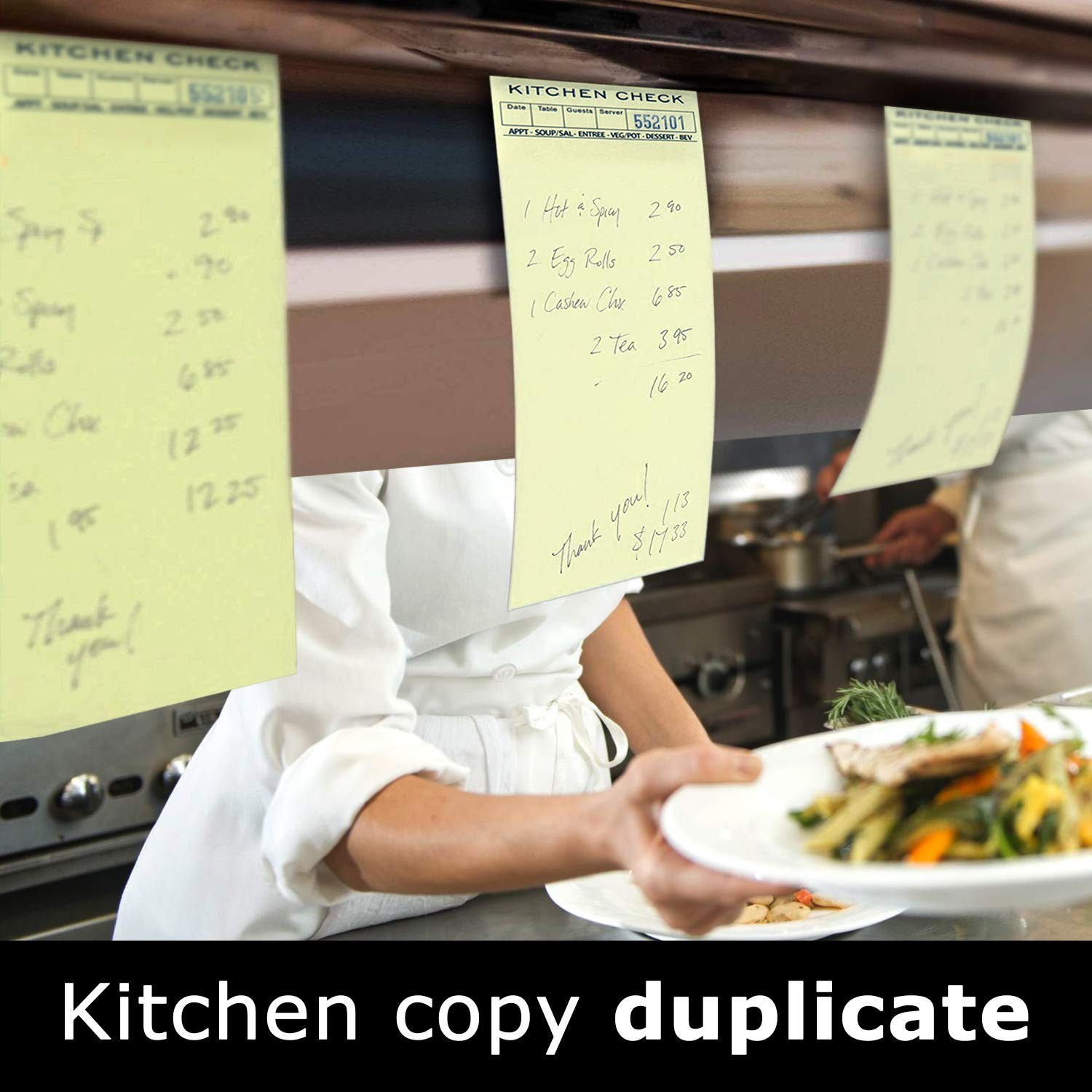 [20 Pads, 50 Sheets/Pad] Double Part Guest Check Pads for Restaurants, Perfor…