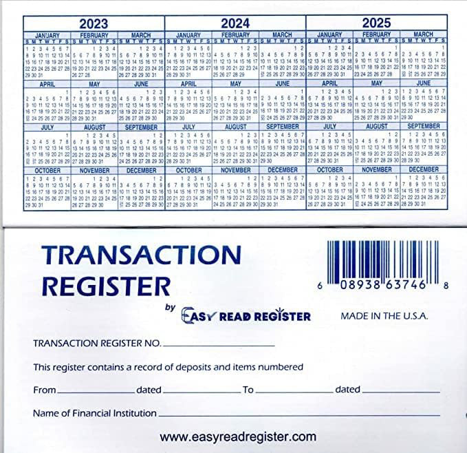 12 Check Registers For Personal Checkbook – Checkbook Ledger Transaction Registe