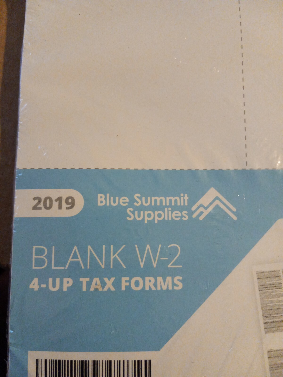 Blank 2019 W2 4 UP Tax Forms, 100 Employee Forms