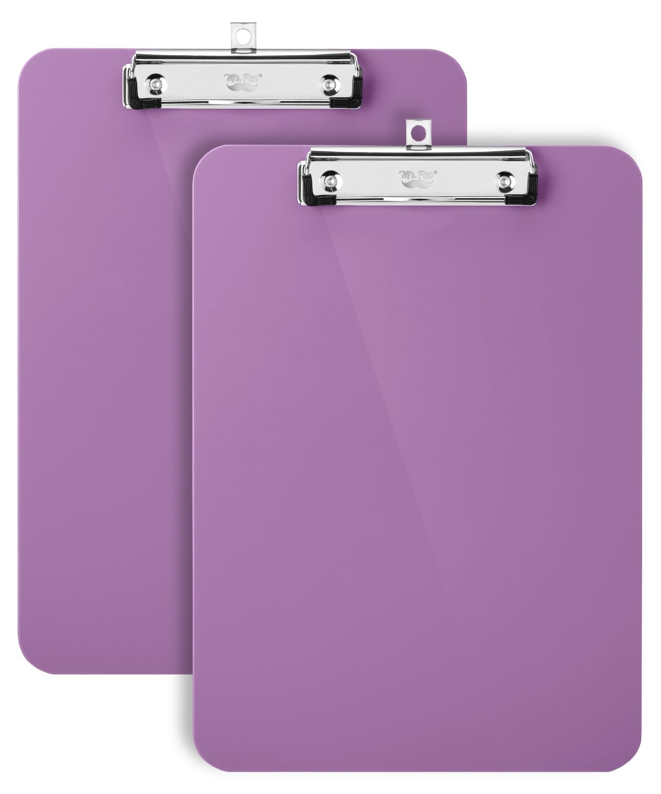 Mr. Pen- Plastic Clipboard, 12.5″ x 9″, 2 Pack Pastel Purple