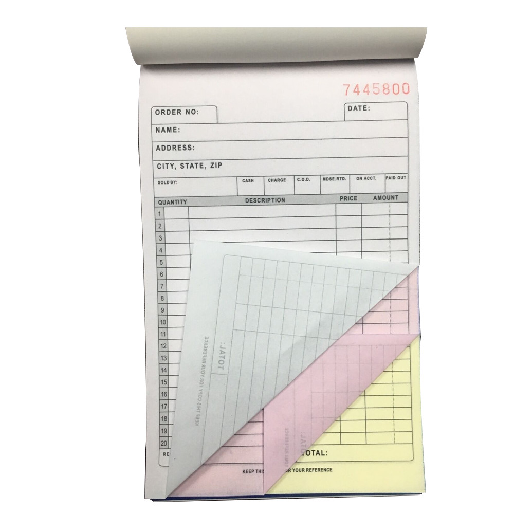 Sales Order Book 50 Duplicate Forms Carbonless 5.5″x8.5″, PACK OF 10 BOOKS
