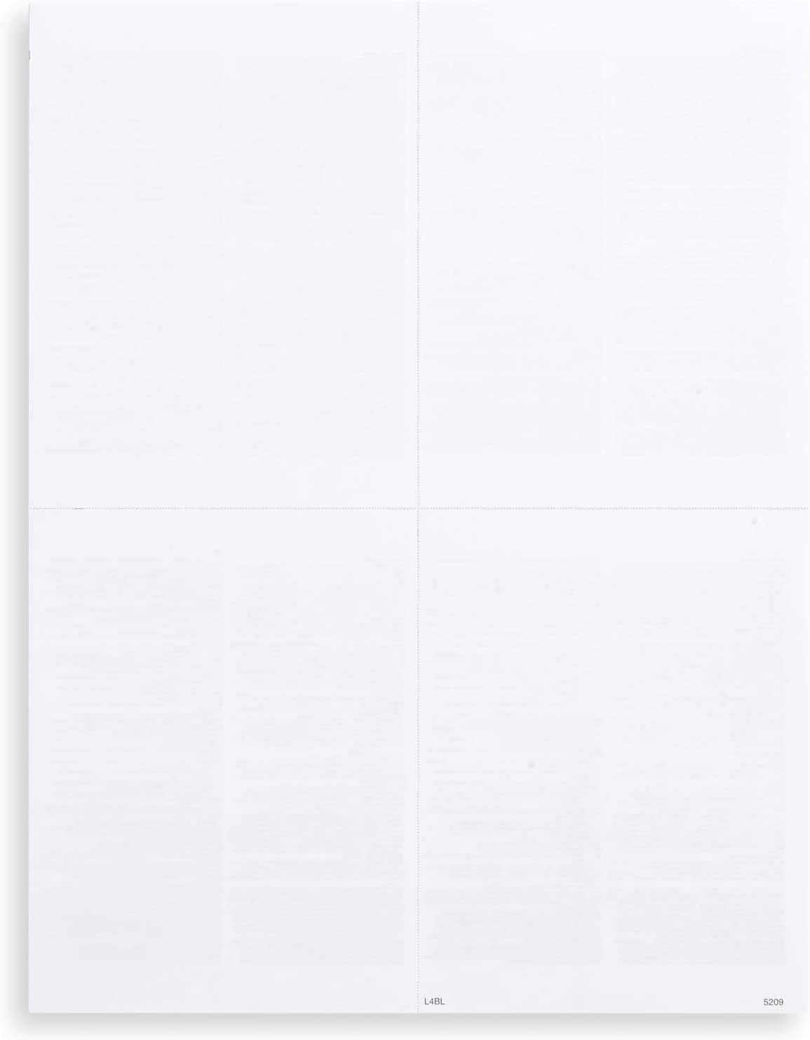 (1 Pack – 100 Sheets) Tops W-2 4-Up Employee Tax Forms