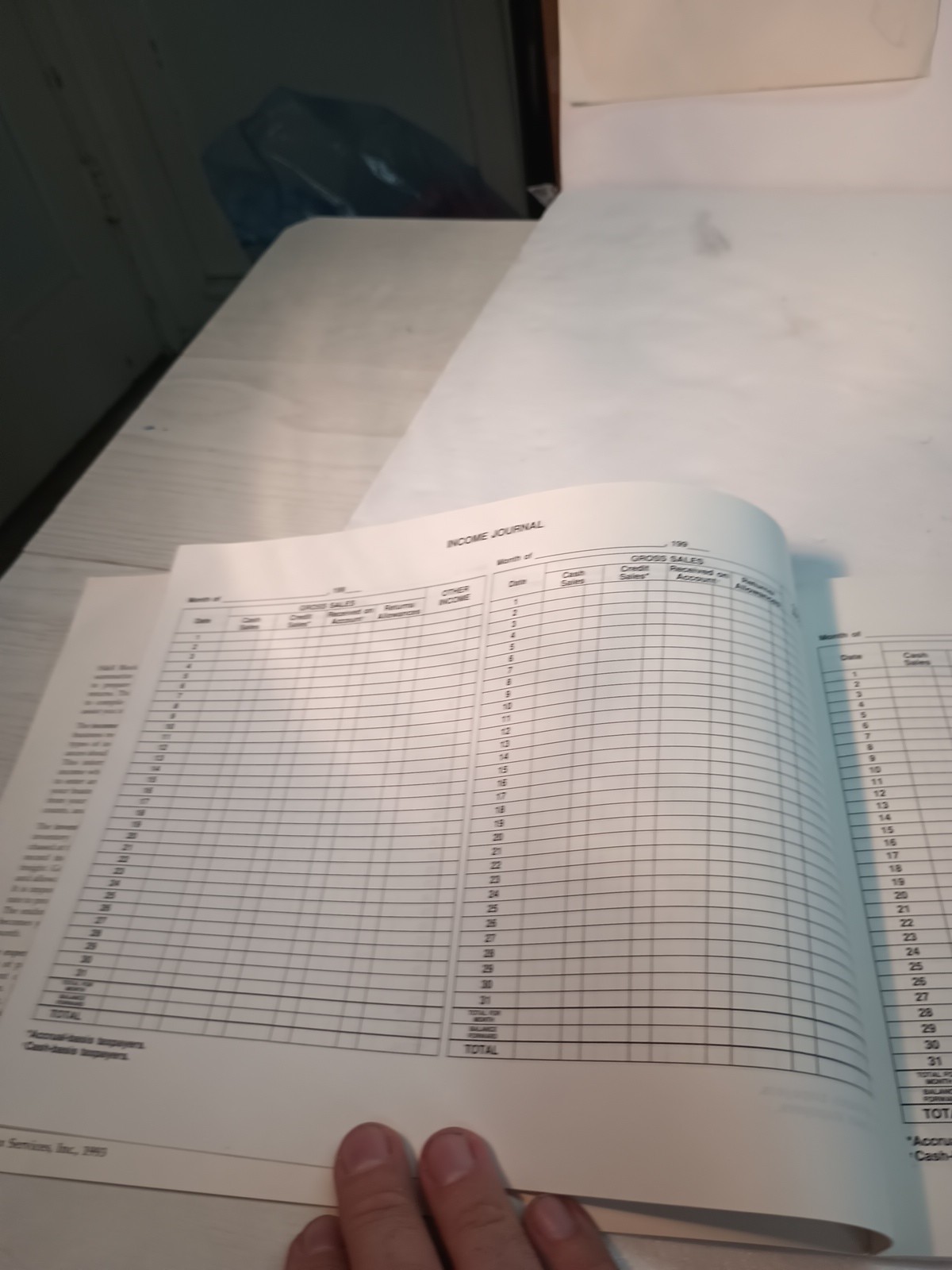 (1) PO New Vintage Business Tax Record Book H & R Block 2000 Dam From Storage.
