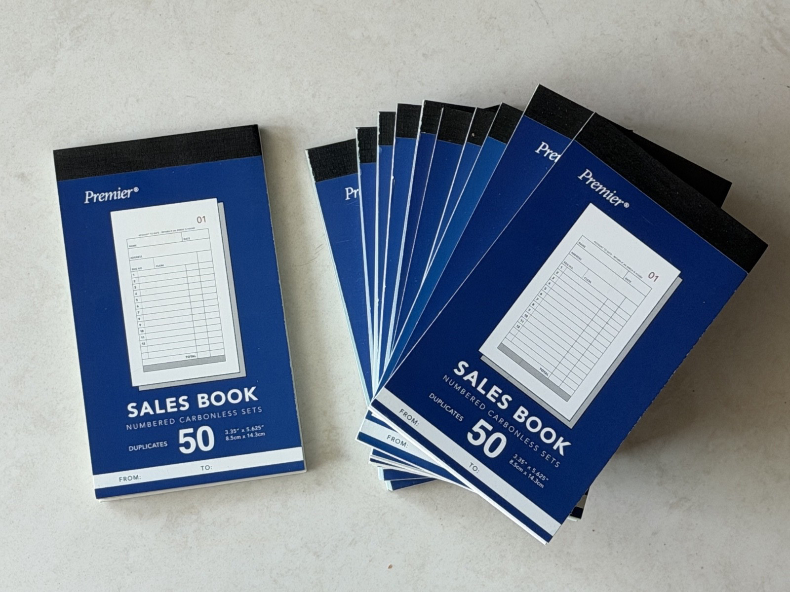 LOT of 11 Carbonless 2-Part Sales Order Form Sm. Receipt Books 3.35″ x 5.5″ NEW