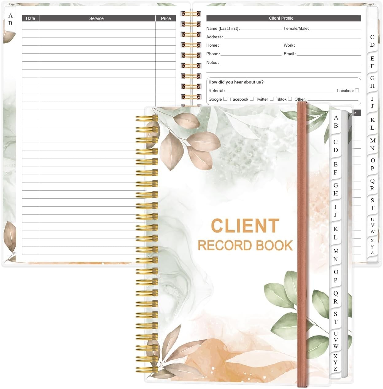 Client Record Book – Hair Stylist Client Profile Book-Binder and Client Recor…
