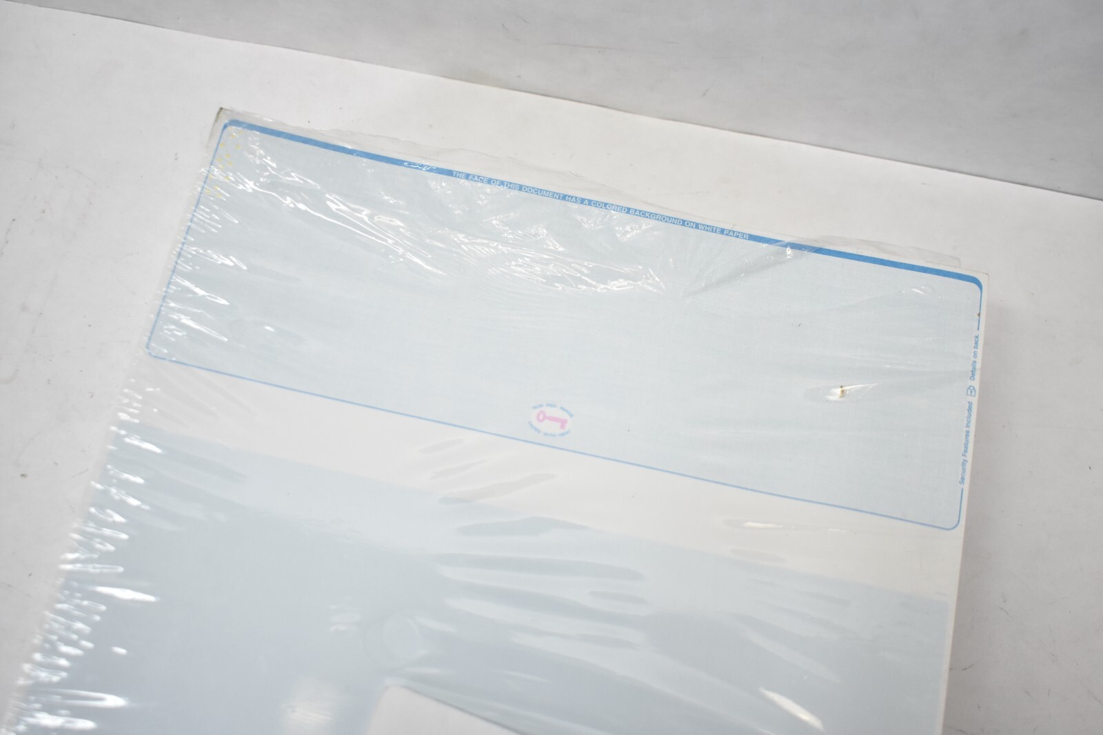 250 Sheets Blank Laser Checks Top Position Blue Linen WLSTK-1LN-BL 8-1/2″ x 11″