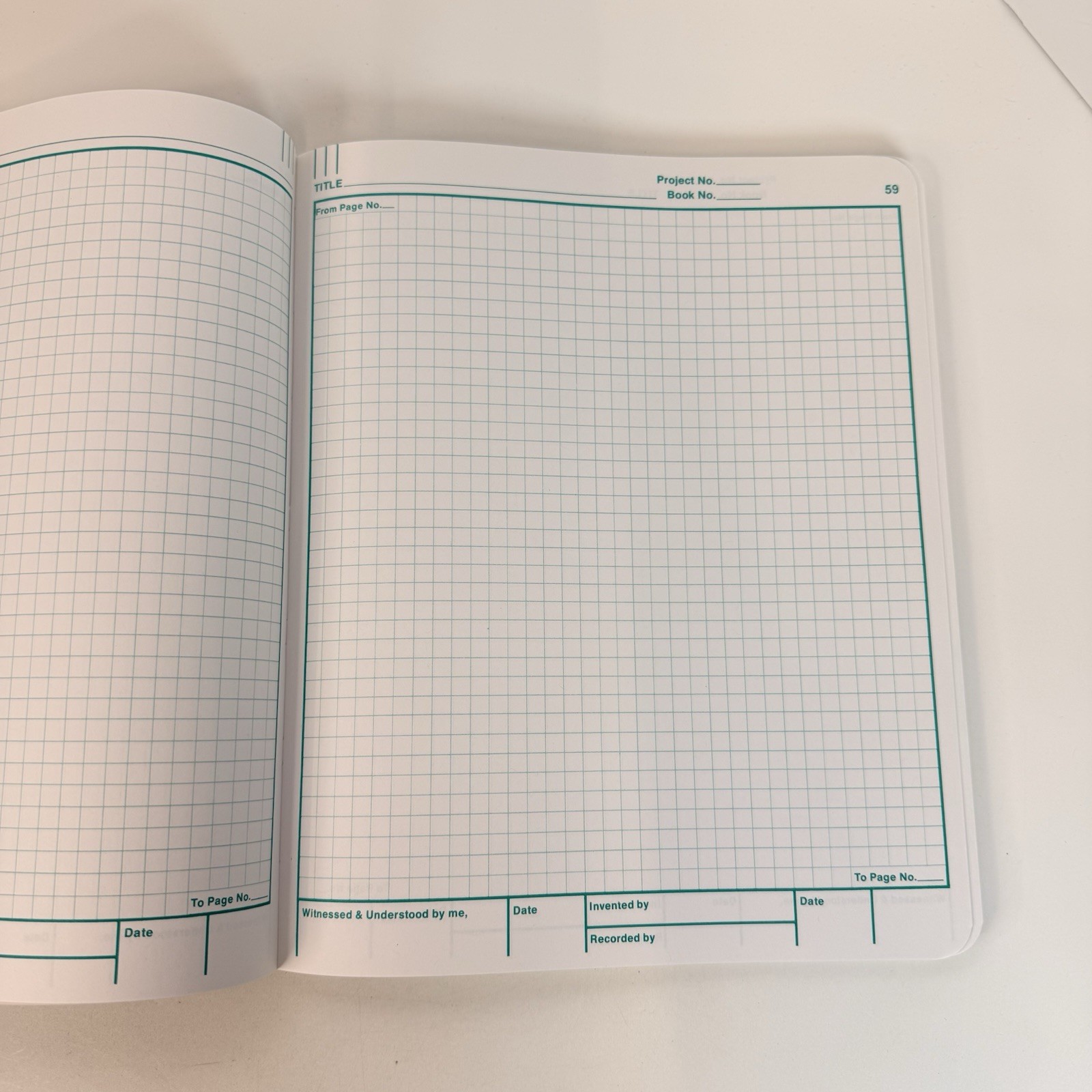 Laboratory Notebook Scientific Grid Pages Stiff Cover Lab Record ~150 Pages 1F