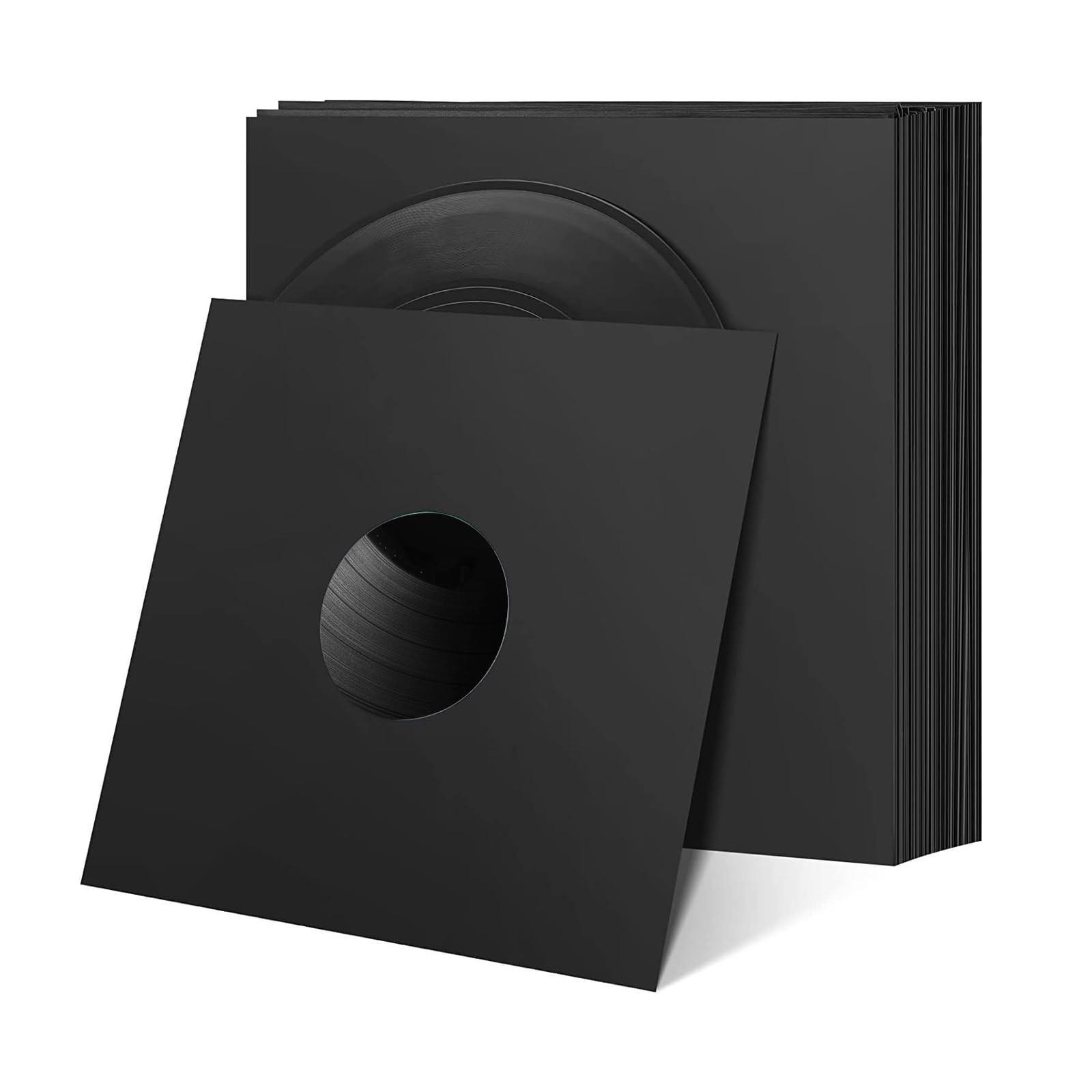 45 Record Sleeves, 20PCS 7inch Vinyl Inner Black 7 inch