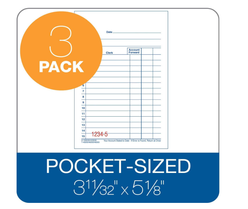 Adams General Purpose Sales Books, DC3530, Case of 18