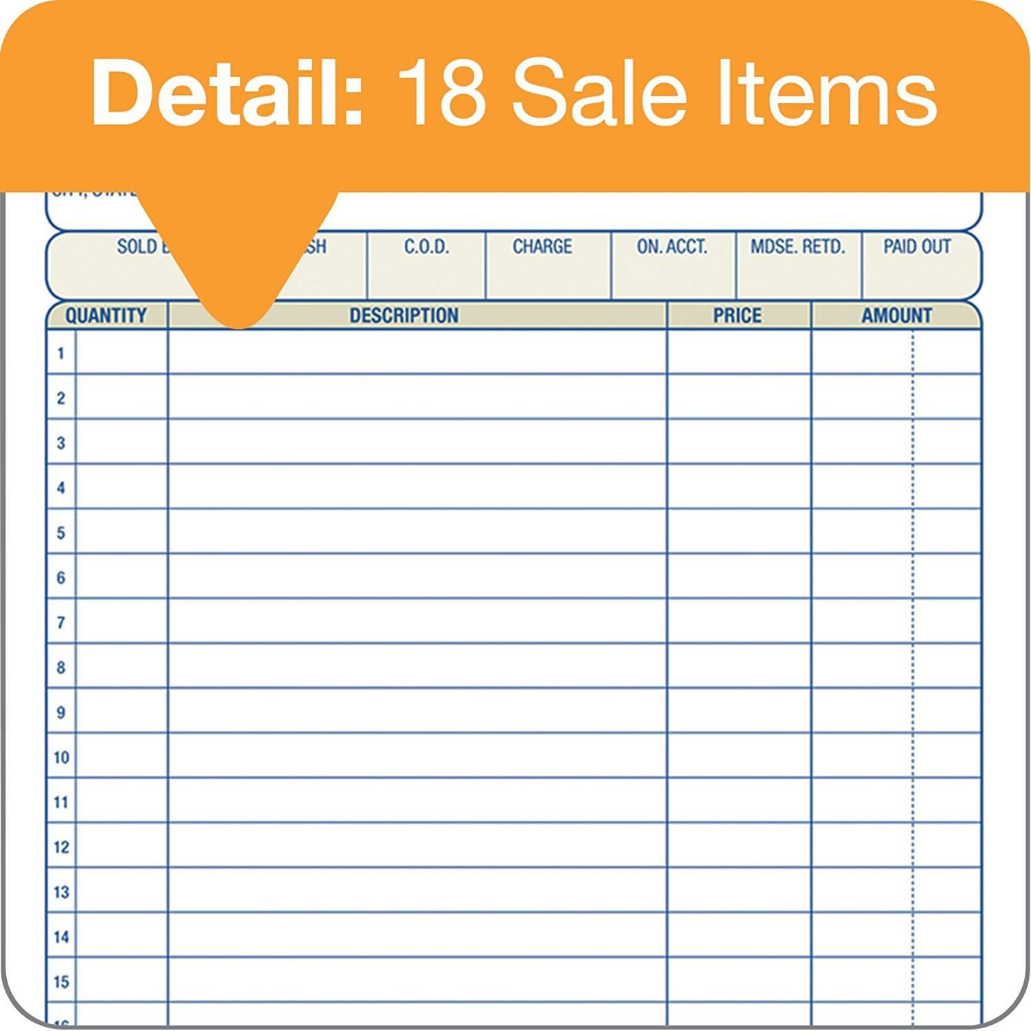 Sales Order Book, 2-Part, Carbonless, White/Canary, 5-9/16 X 8-7/16 Inches, 50 S