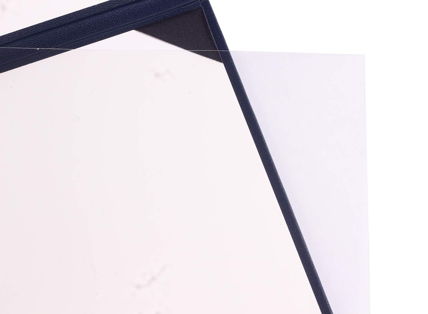 UIALECG Imprinted Diploma Cover 8.5 x 11, Leatherette Padded Style B, Navy