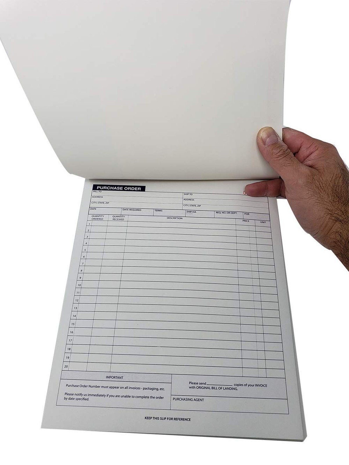 2-Part Carbonless Purchase Sales Order Book (4 Pack) Letter Size Almost 8.5 x…