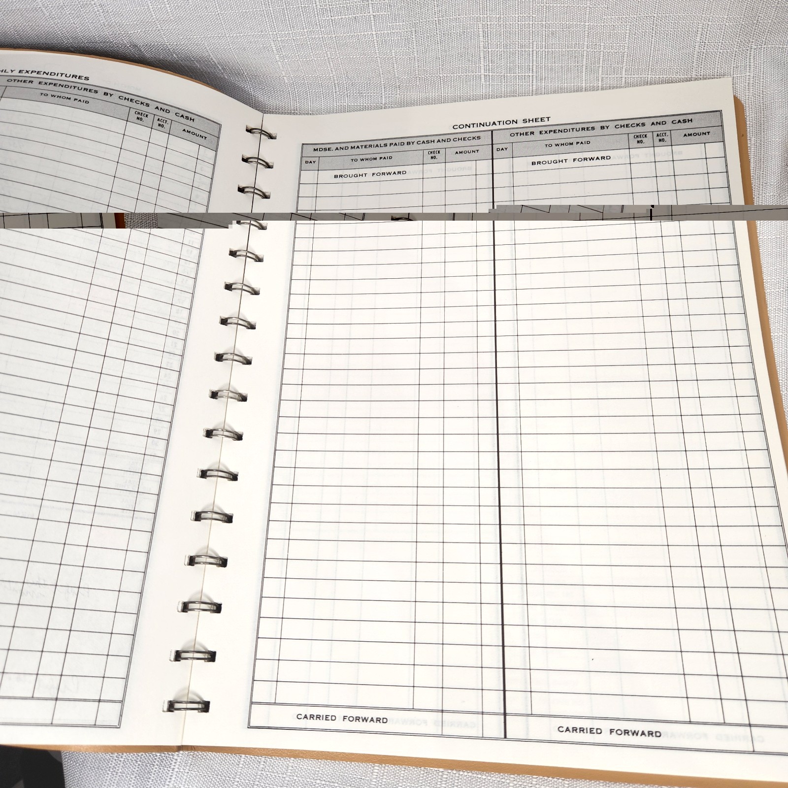 Dome Simplified Monthly Bookkeeping Record Accounting 8.75″ X 11.25″ Lot of 2