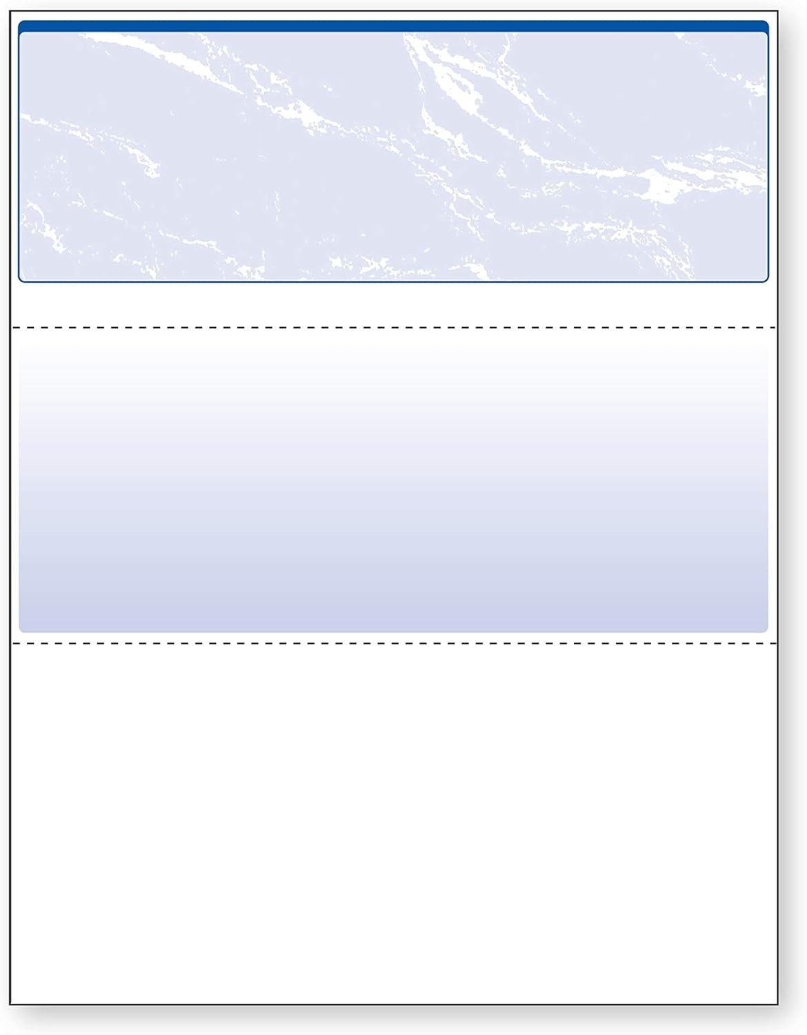 Biodegradable High Security Blue Checks – 500 Sheets with 11 Protection Features
