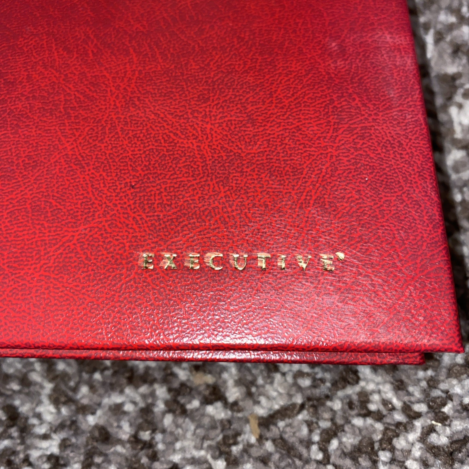 Vintage Executive Record Books Lot of 4 Black Blue Red Hardcover Log Journals