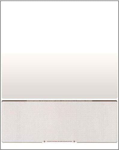 25 Blank Check Stock Paper – Check on Bottom – Brown Diamond