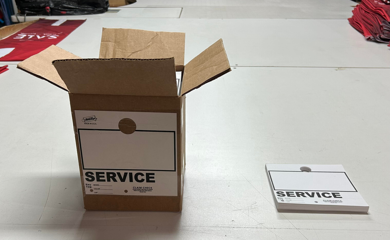 Auto Service Claim Tag – 1000 count