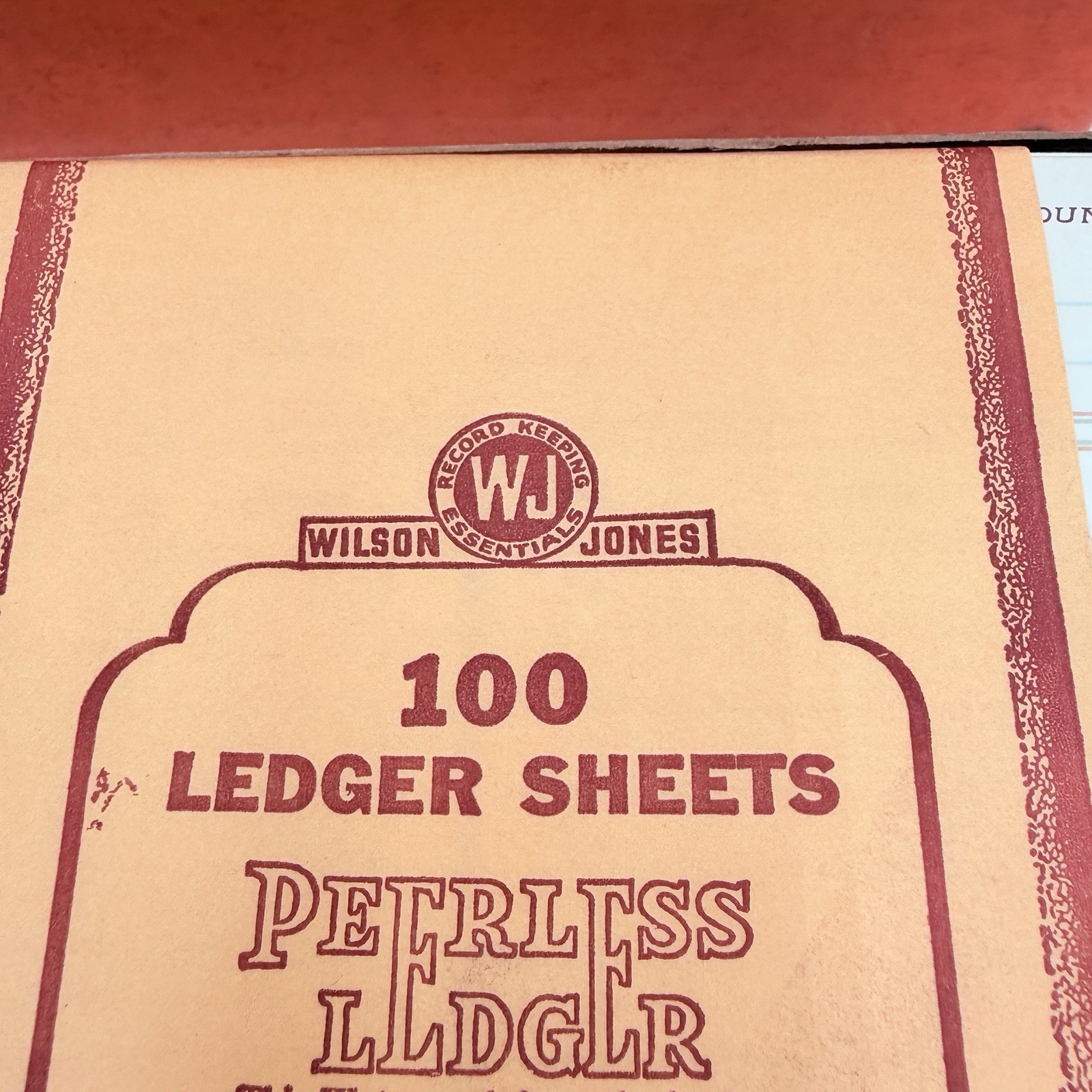 Vintage WILSON JONES Peerless LEDGER Sheets NOS 500 Ct Boxed Stationery