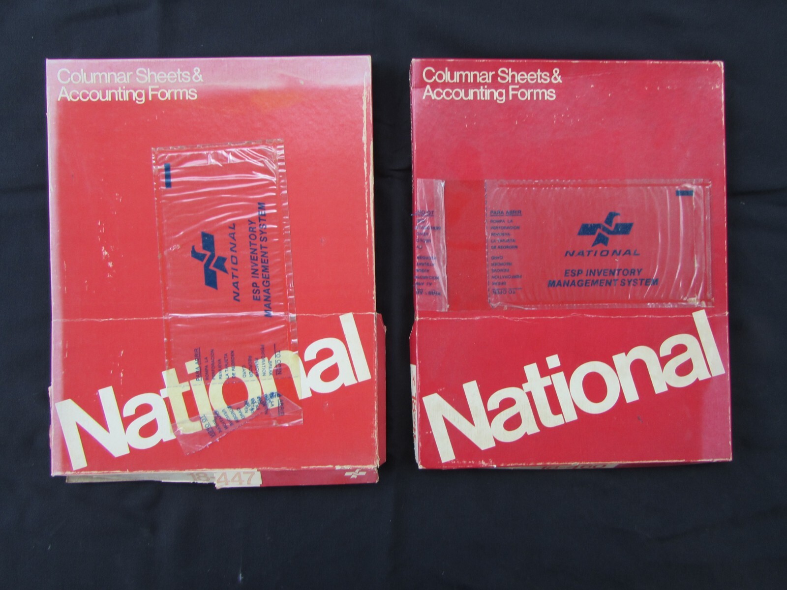 VINTAGE COLUMNAR ACCOUNTING SHEETS BY NATIONAL -#18-460, 447 – 9-1/4 x 11-7/8