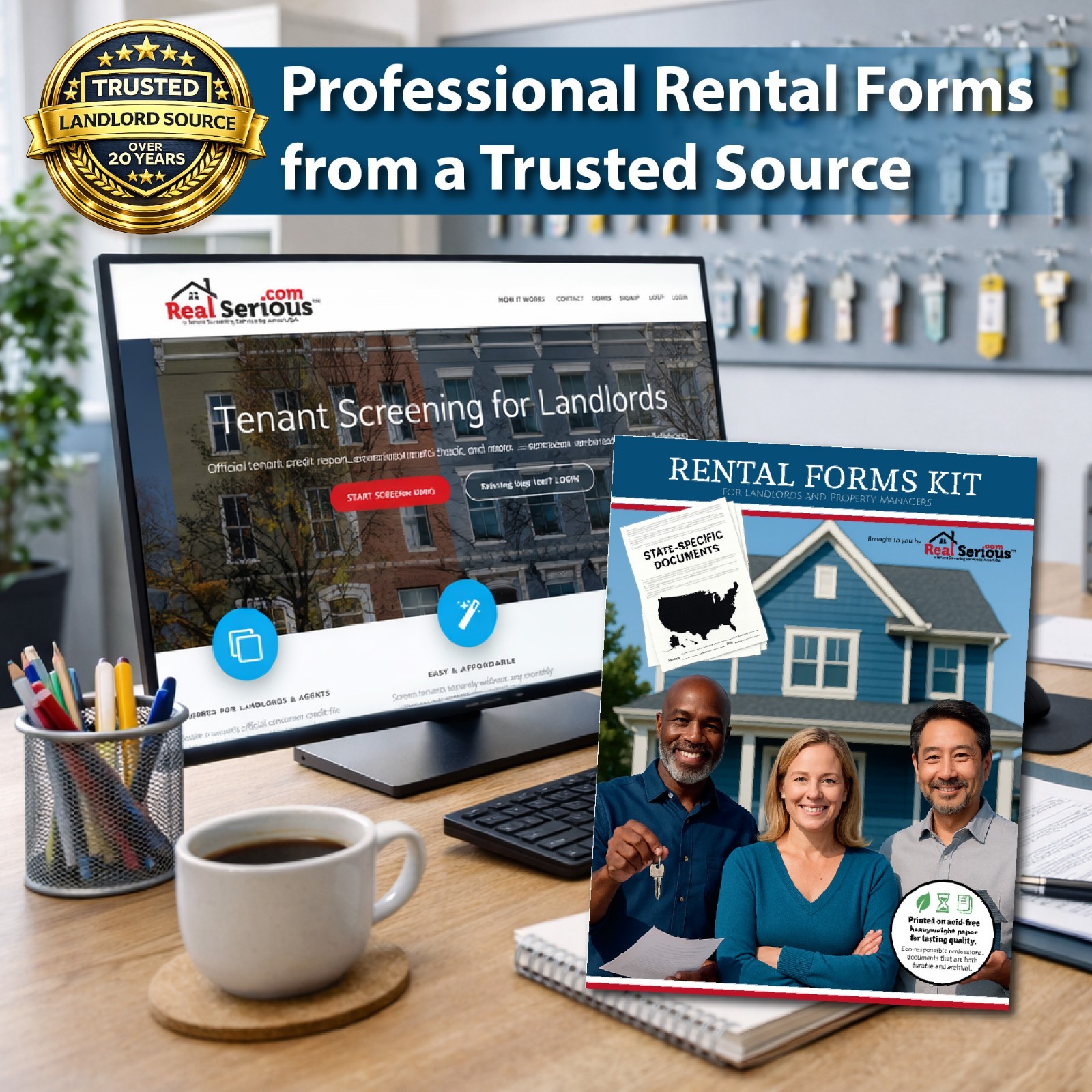 Rental Application – Rental Form for Landlords to Screen Tenant | PDF or US Mail