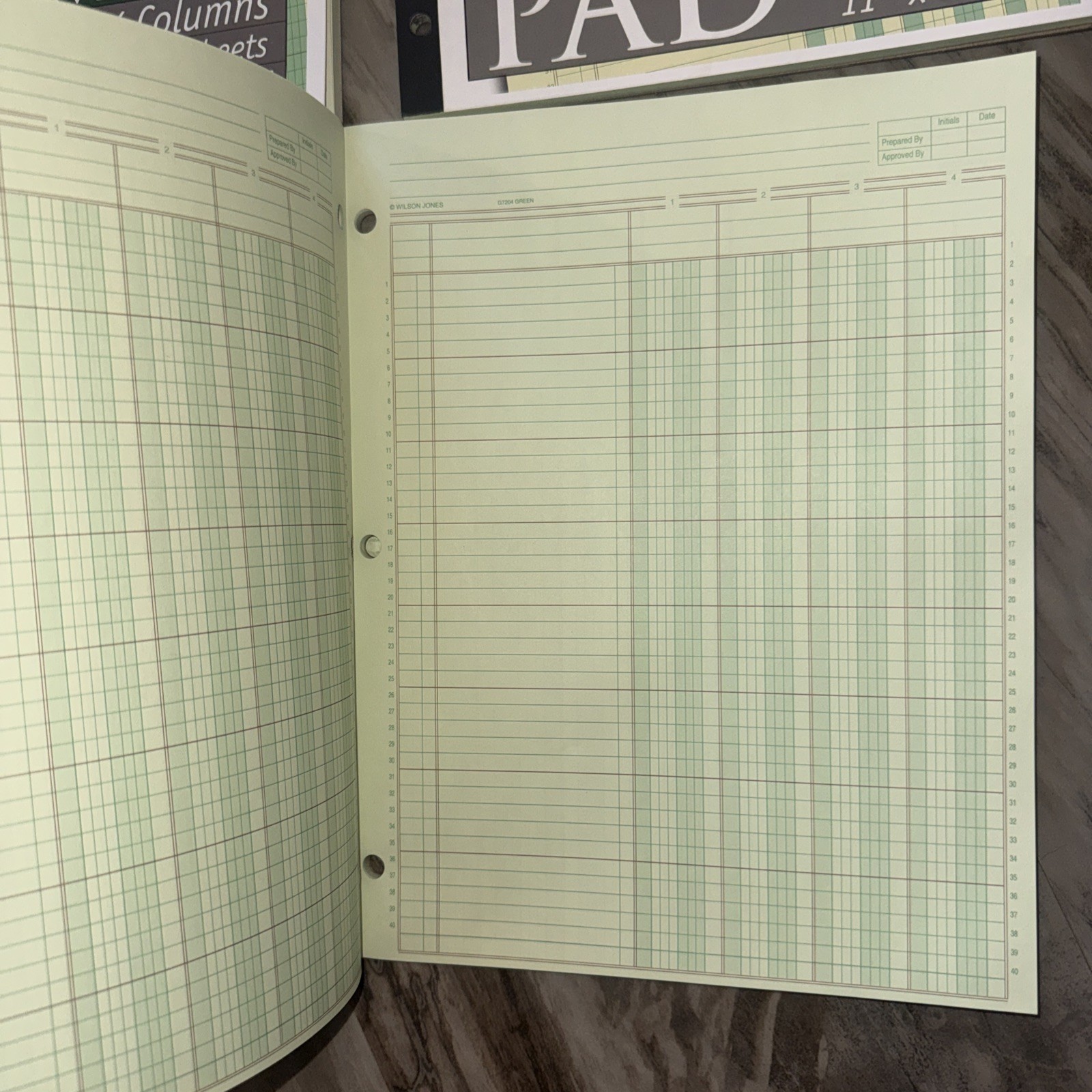 200 Sheets Columnar Analysis Pad 4 & 6 Column Accounting Paper 8.5X11 Ledger