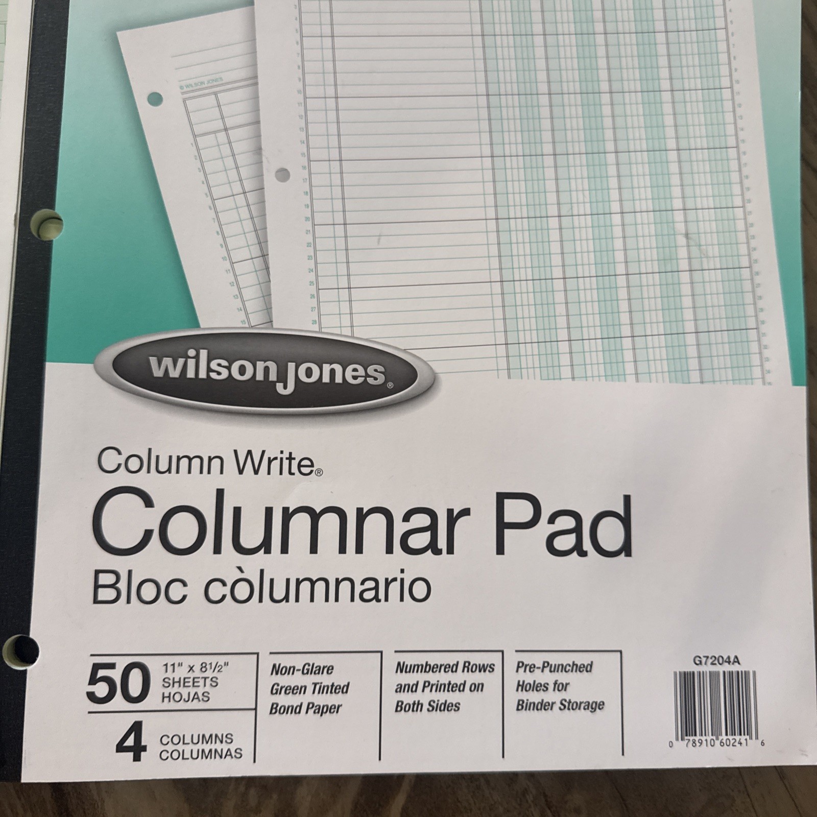 200 Sheets Columnar Analysis Pad 4 & 6 Column Accounting Paper 8.5X11 Ledger