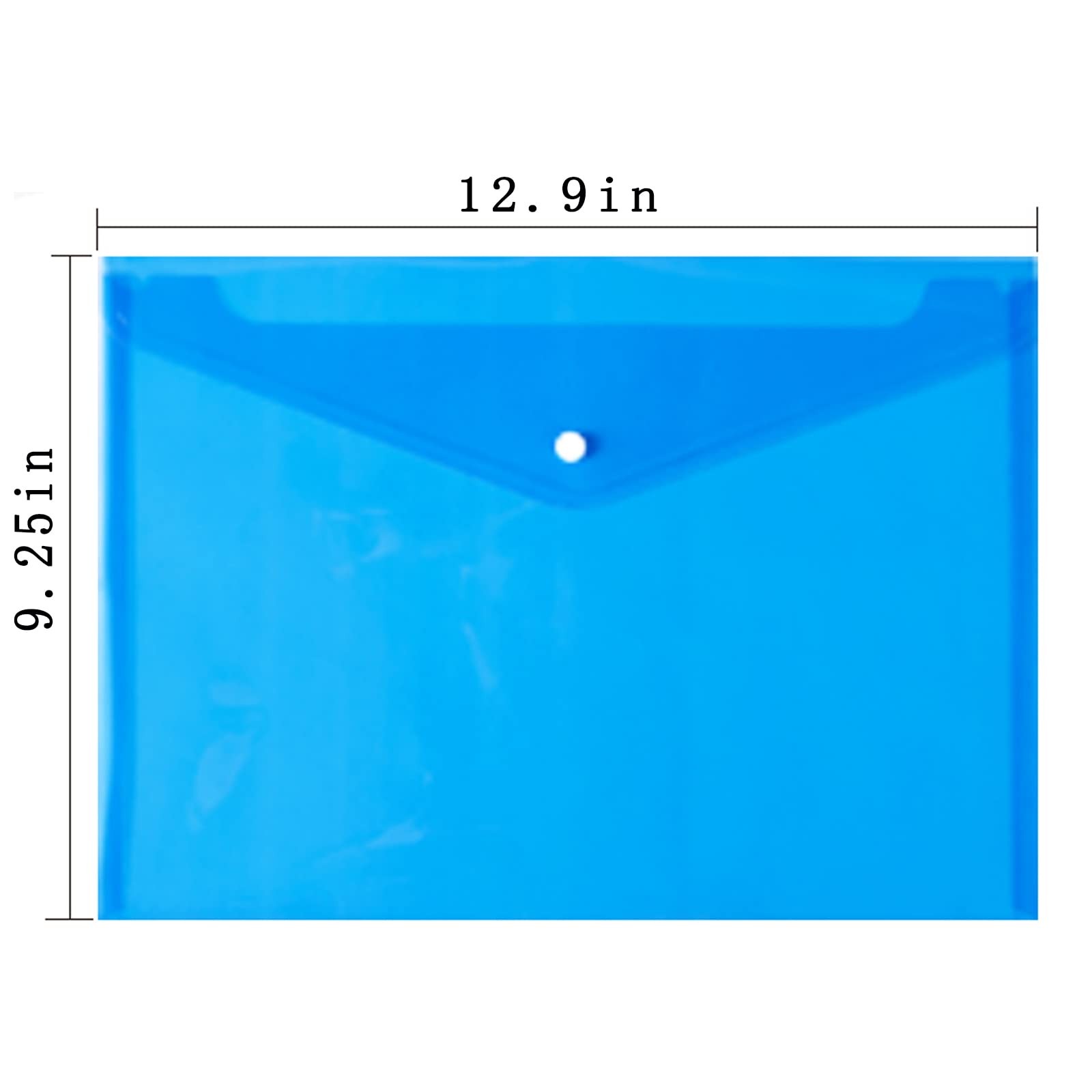 Zfyoung Plastic Envelopes (Pack of 8) – 8 Colors, A4 Size, Poly Pack 8
