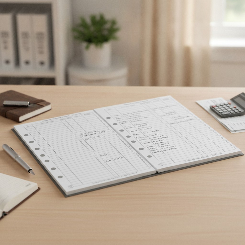 Superior 7-Hole Punched Expense Record – 5.5″x8.5″ for Organized Finances