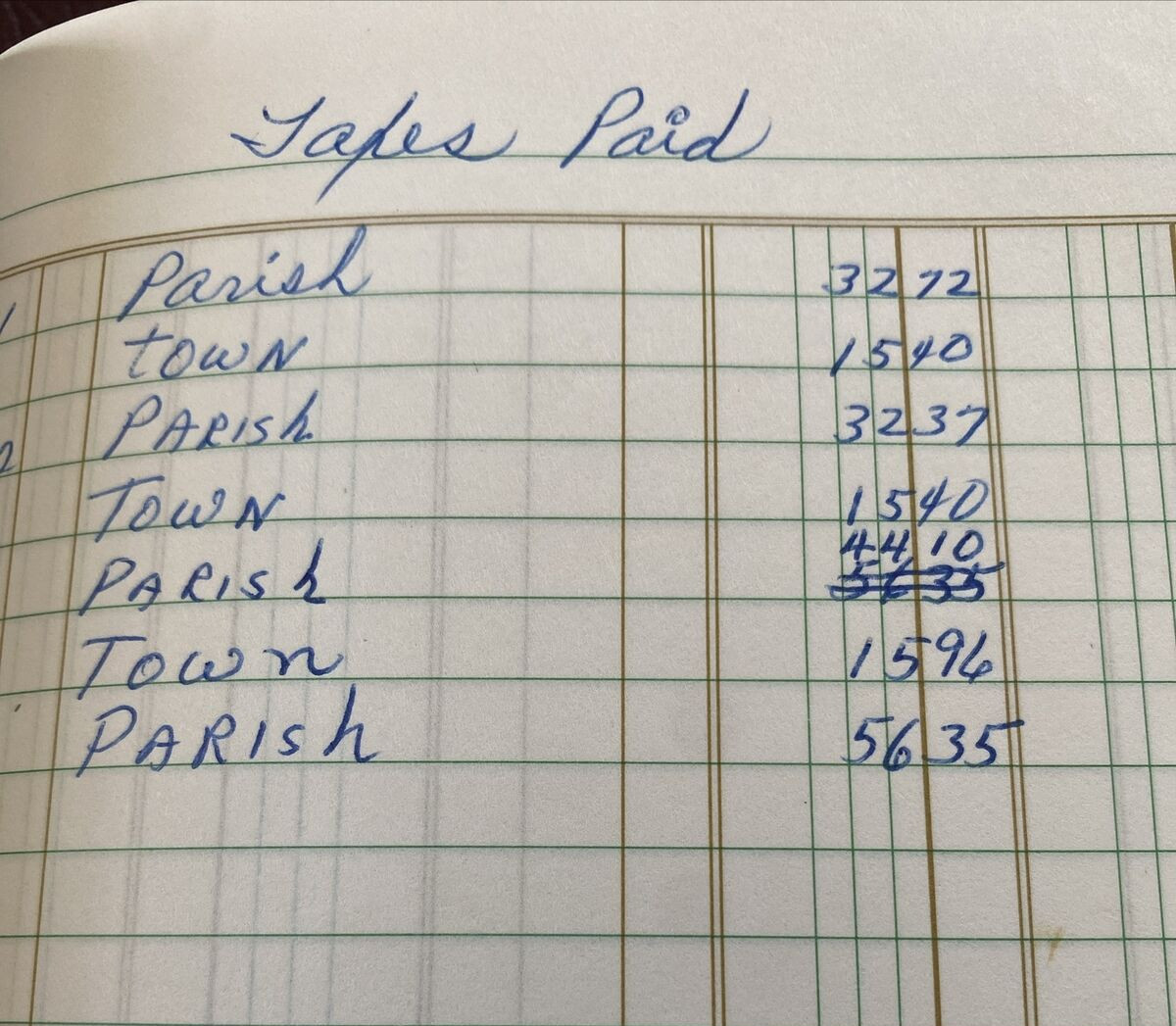 Cash Record S.E. LEDGER BOOK! NATIONAL BLANK BOOK CO. Eagle Line Vintage READ