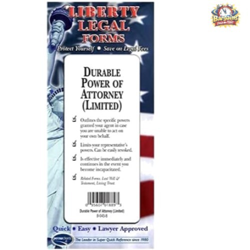 Limited Durable Power of Attorney Kit with Step-by-Step Guide – All States Valid