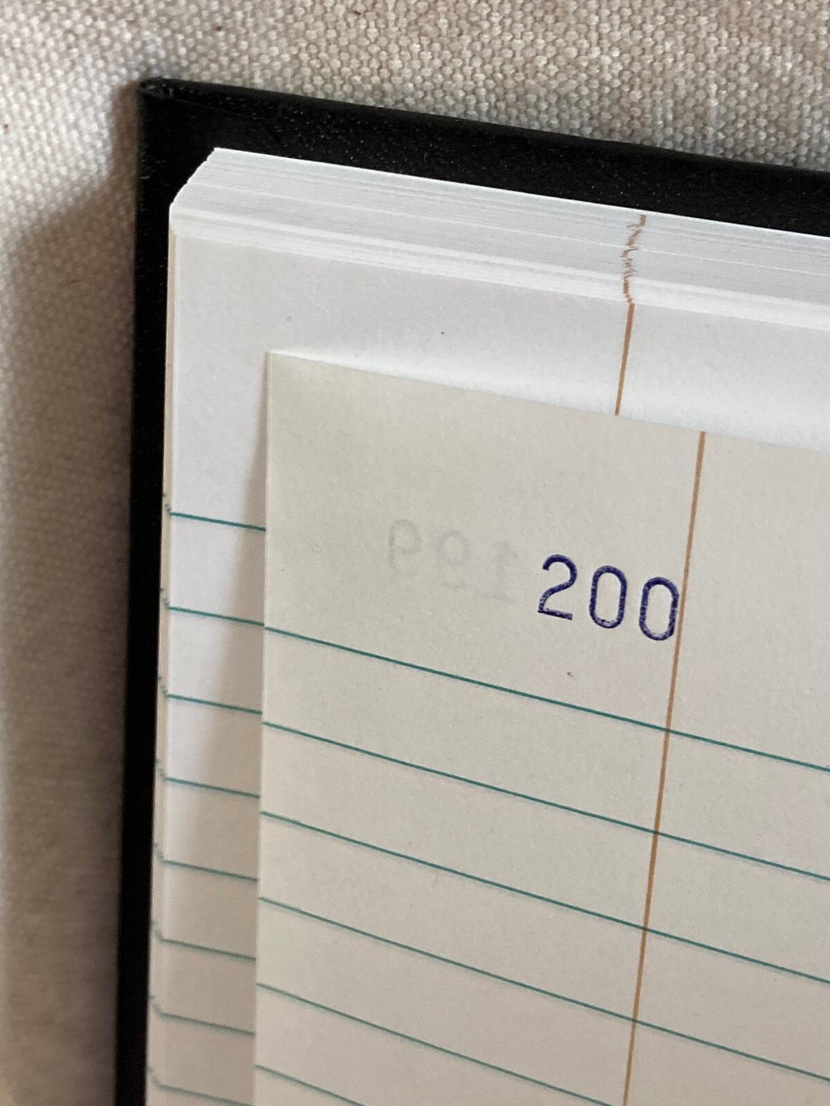 Black Hardcover Accounting Record Book for Tracking Financial Balances