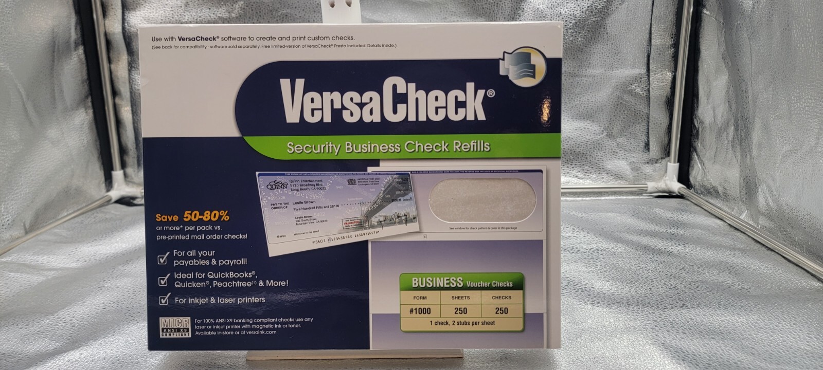 VersaCheck Security Business Check Refills: Form #1000 Voucher Checks 250 Sheets