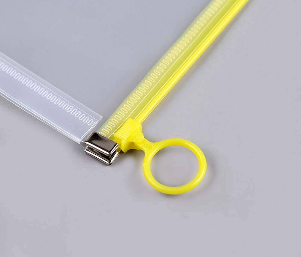 5Packs Clear Plastic Zip Envelopes 9 3/4 x 13 Letter File Document Paper 5pcs
