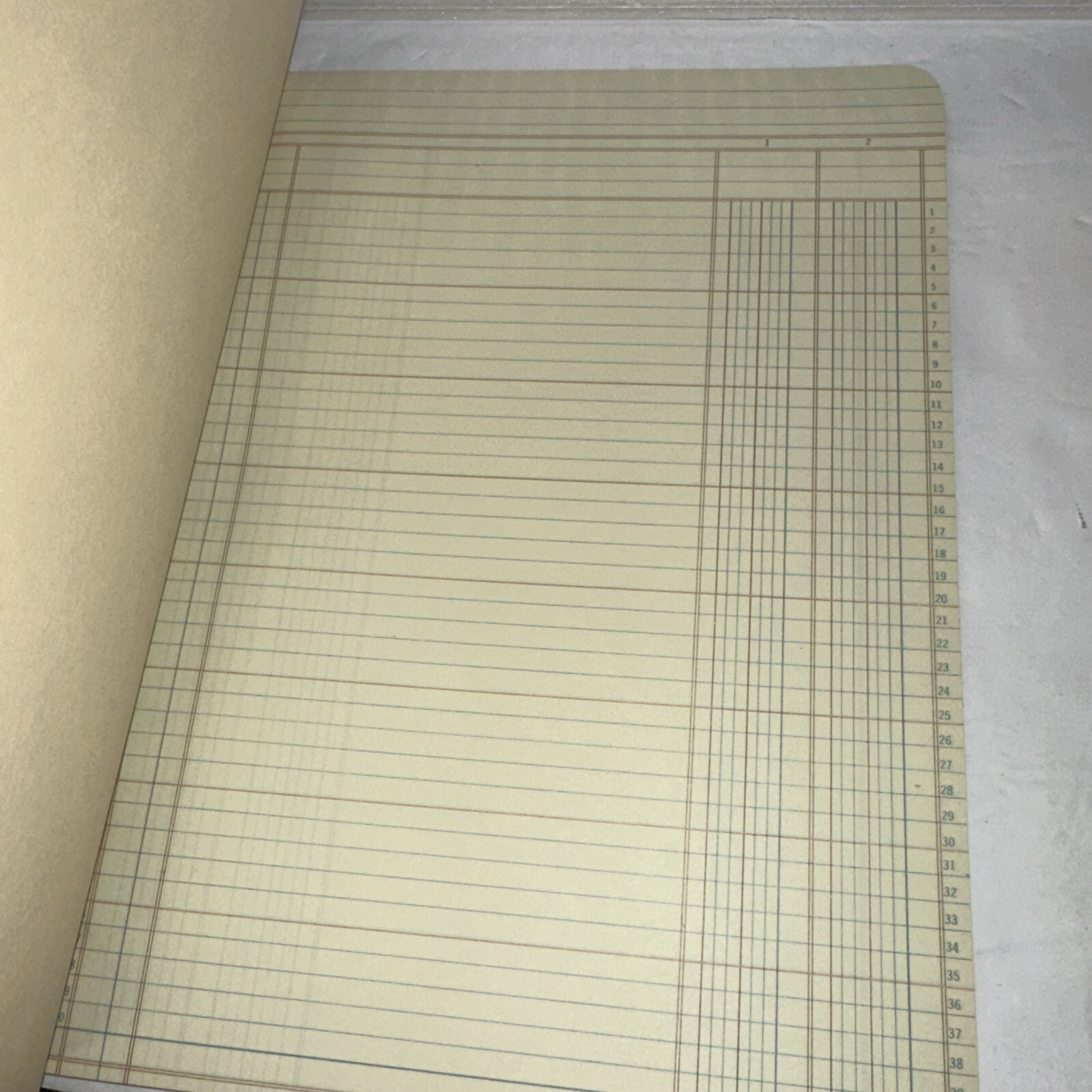 Vintage Boorum & Pease Accountants Work Sheet Pad 8802 2Columns – Full 50 Pages