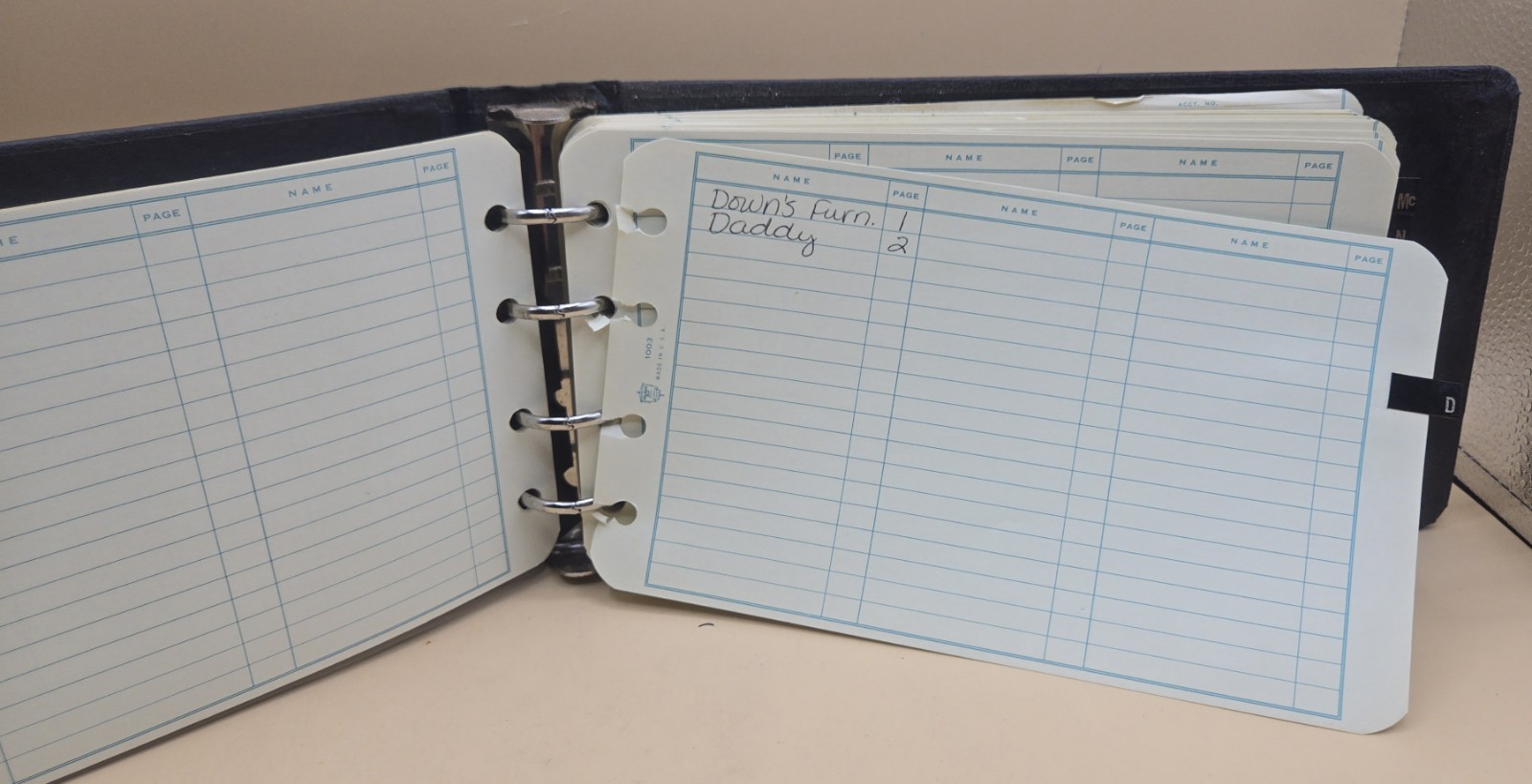 VINTAGE Standard Boorum & Pease Ledger Book No.1000 Spiral Bond, 10X6 Sheets