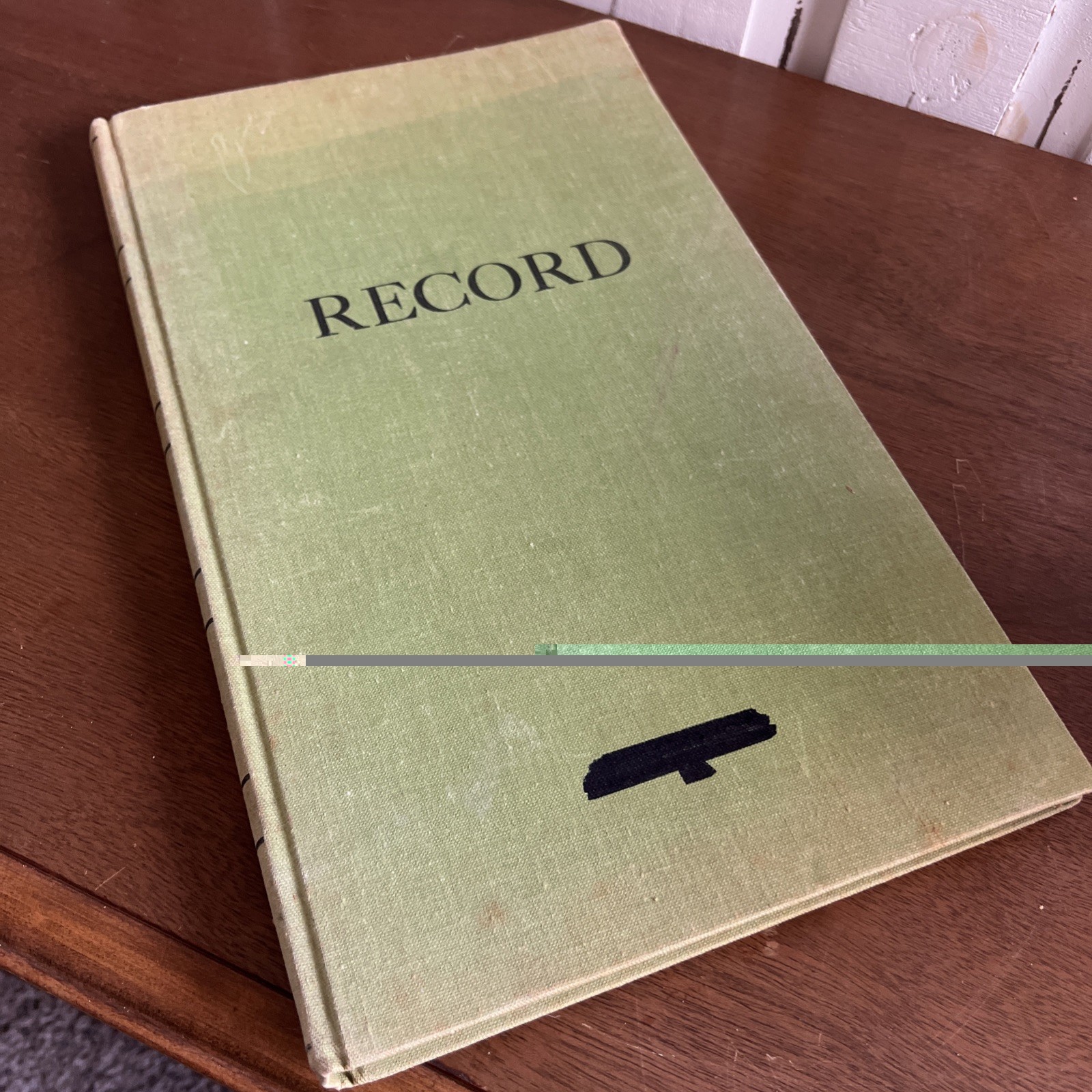 Vintage Record Book Account Ledger, Blank Lined, 160 Pages, 2176 Bookkeeping Set