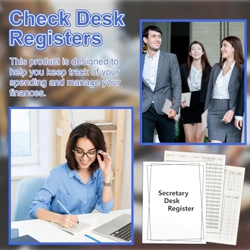 5 Pieces Checkbook Transaction Register 6.4 * 8.25inch Secretary Deskbook Check