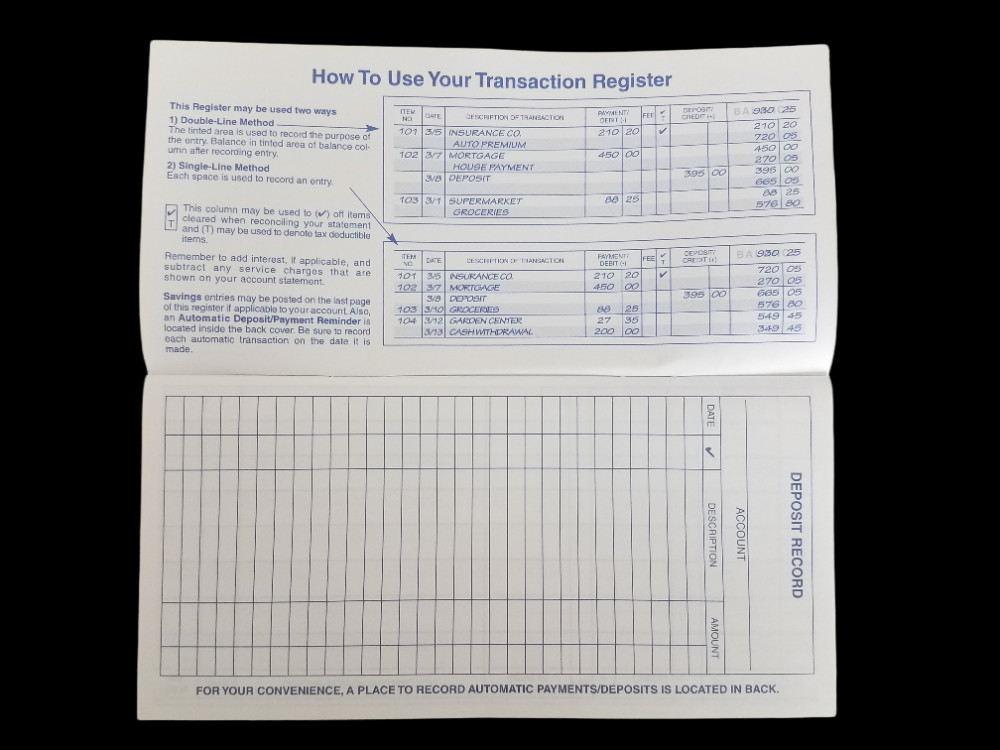 5 Checkbook Transaction Registers 2023 2024 2025 Calendar Check Book Register