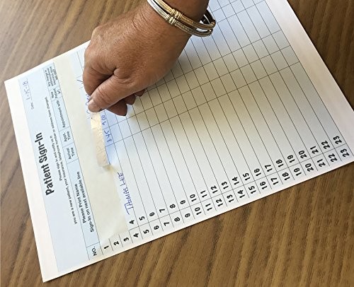 Tabbies Patient Sign-In Label Forms, 8-1/2″ x 11″ Form, Blue, 23 Labels/Sheet,