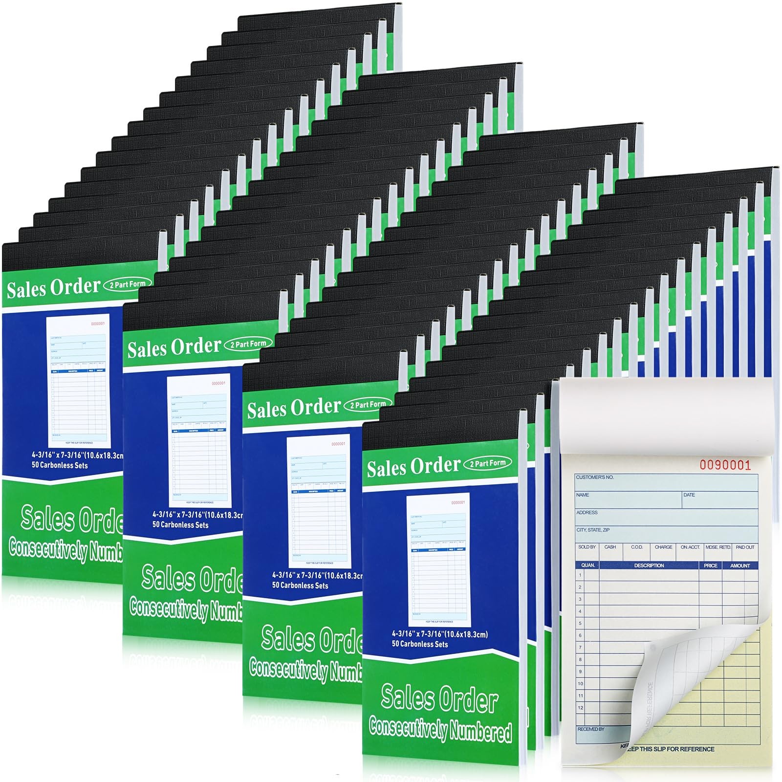 Lincia Sales Order Books 2 Part Carbonless White/Canary Yellow Receipt Carbon