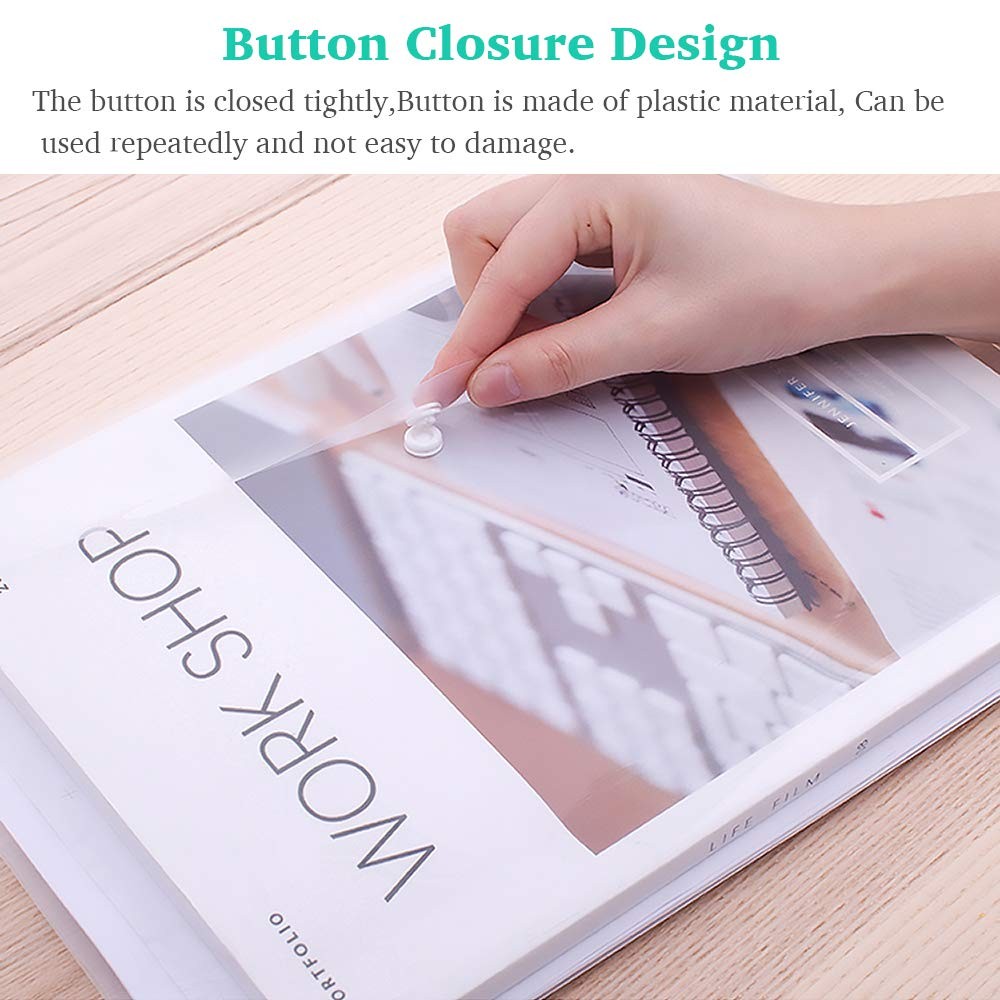 Clear Document Folders Transparent Filing Envelopes Waterproof 5,