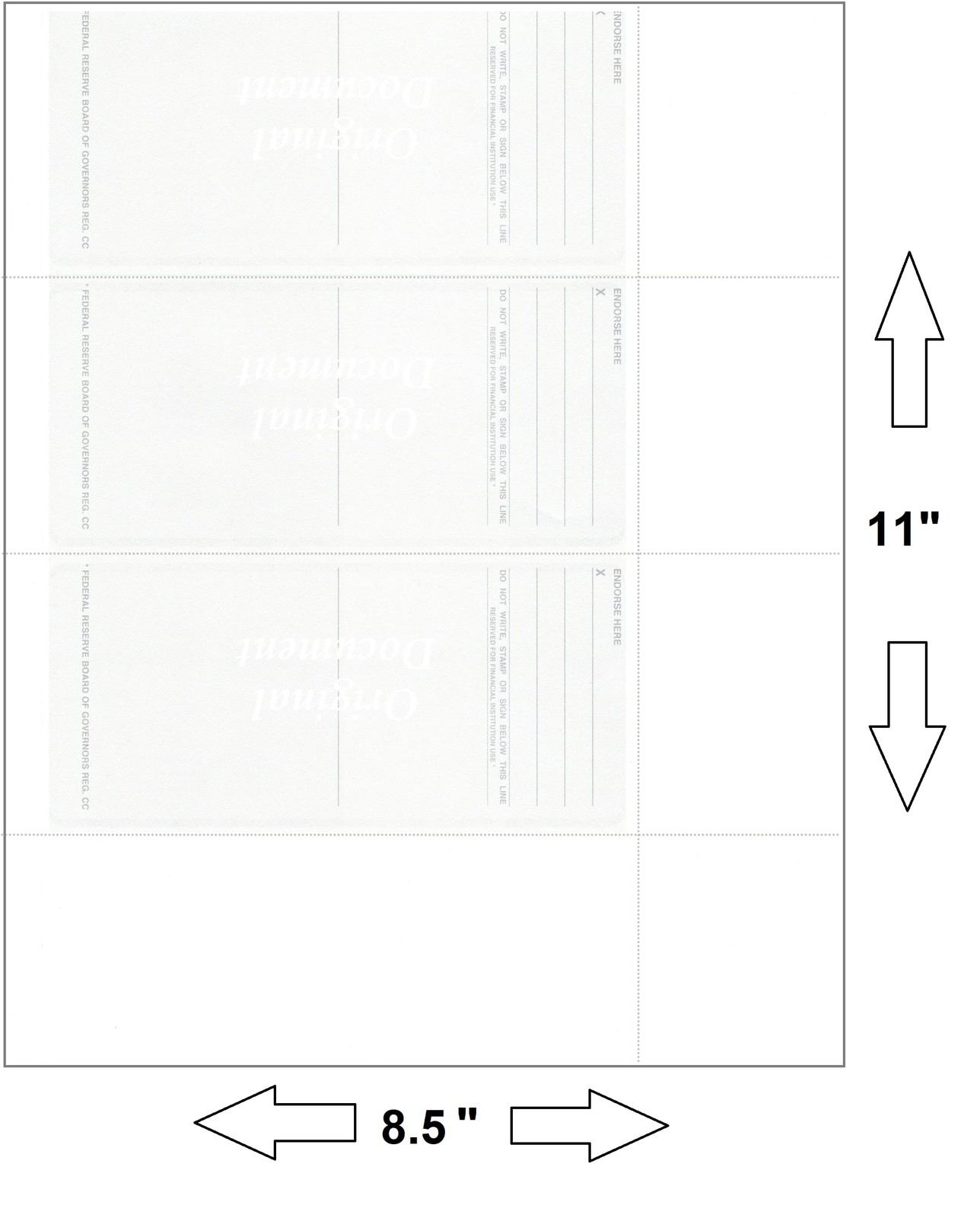 Computer Check Paper – Blank Personal 50 Sheets / 150 checks, Blue Diamond