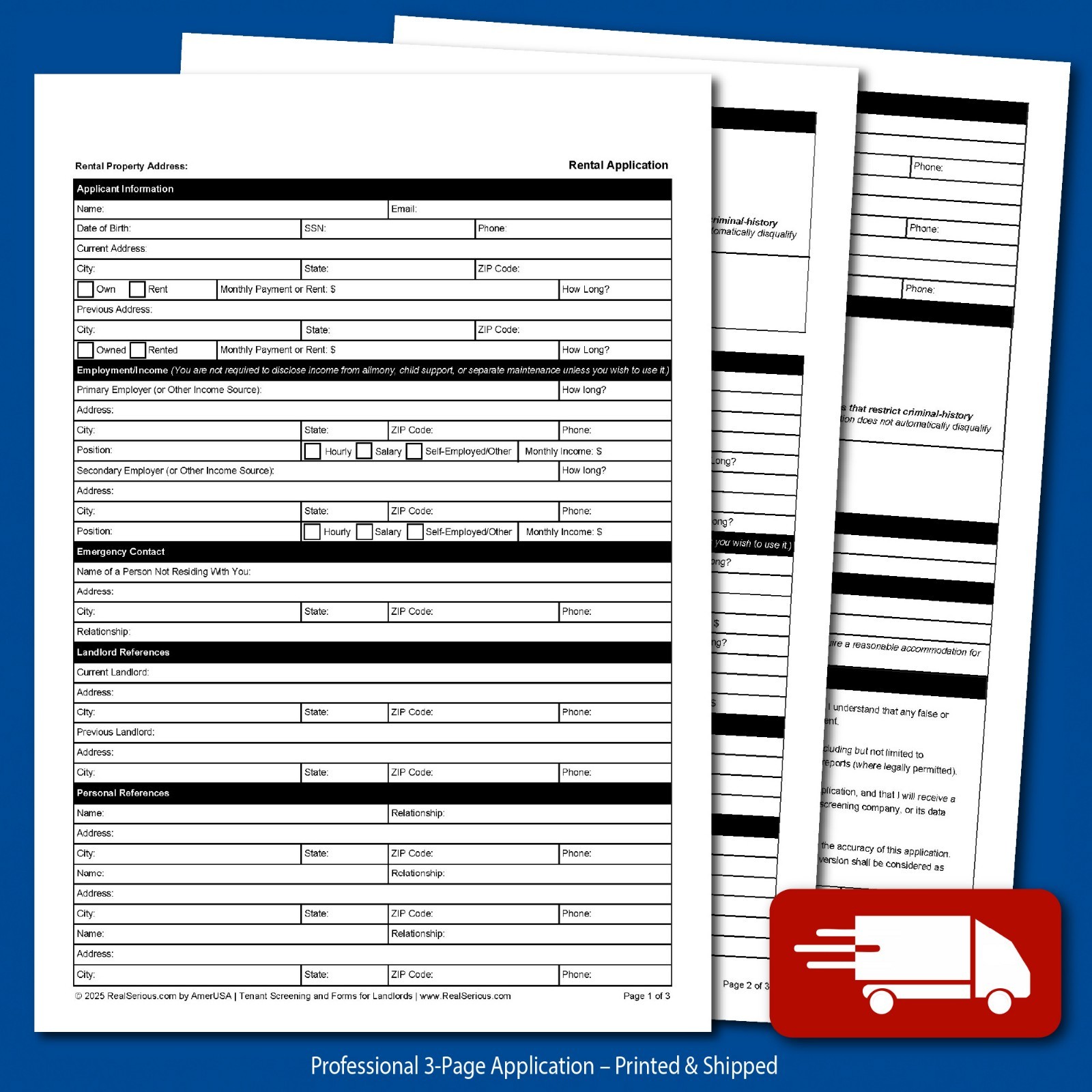 Pennsylvania Residential Lease Agreement + Landlord Rental Forms Kit