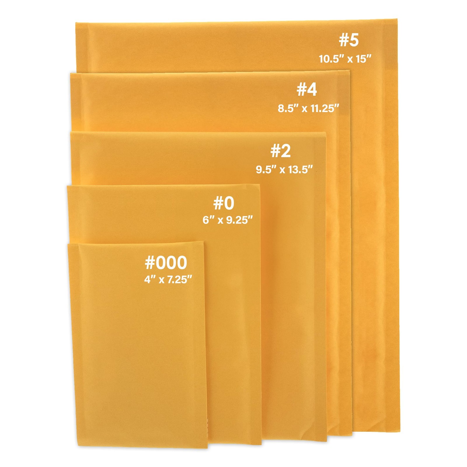 BAZIC Products Kraft Bubble Mailers #5 10.5″x15″ 1-Pack, (10.5″ X 15″)