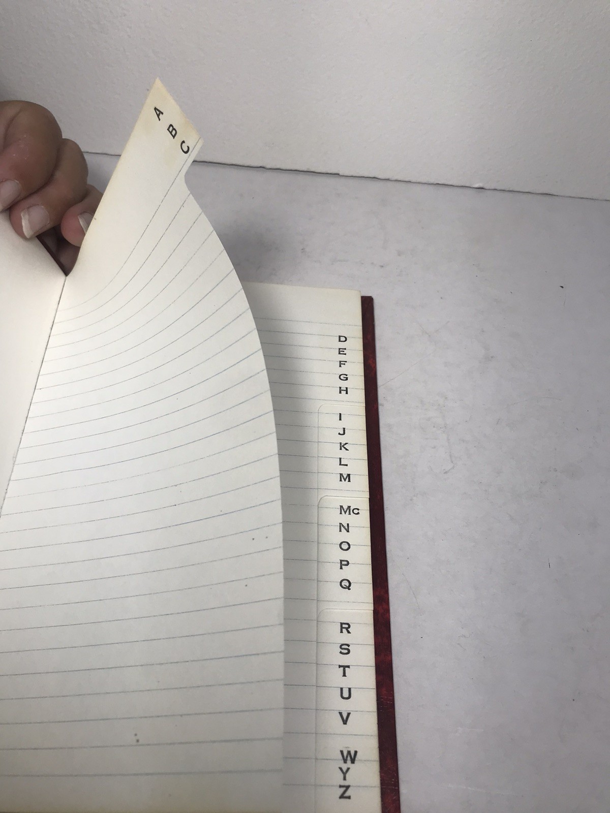 Mead Ledger Vintage Red Blank Bank Account Book Receipts Junk Journal Rare