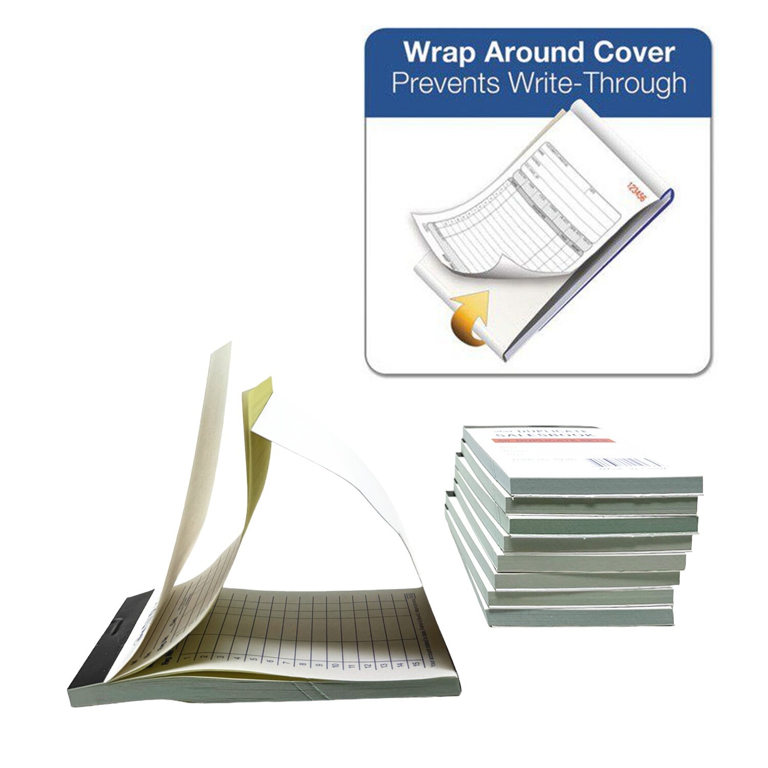 Lot of 12 – 50 Sets 3.5″ X 5.5″Sales Book Order Receipt Invoice Carbonless Copy