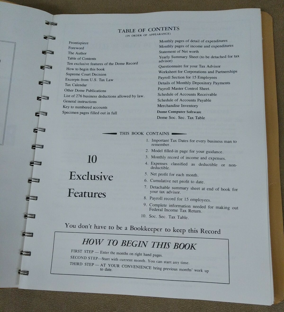 Dome Bookkeeping Record Book 612 1989